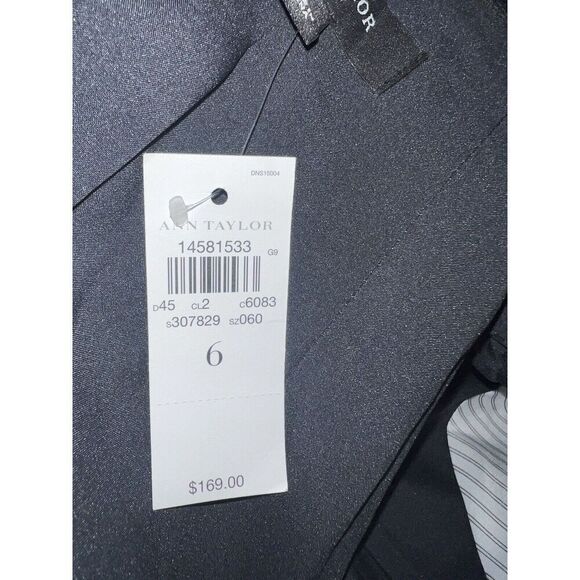 Anne Taylor Gray One Button Blazer Size‎ 6 NWT MSRP $169 - Picture 8 of 8